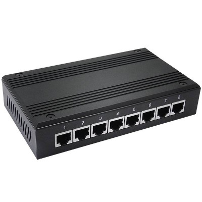 Industrial Ethernet To Serial 8 Ports Rs-232/485/422 Serial Device Servers Multiple Ethernet Ports Serial Device Server